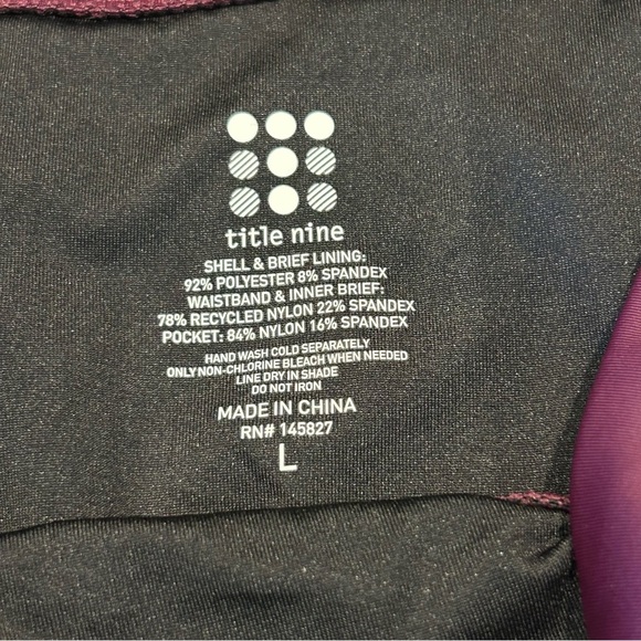 Title Nine Wahine Swim Skirt Solid Deep Maroon Size L - Picture 9 of 9